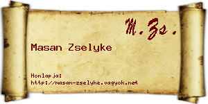 Masan Zselyke névjegykártya